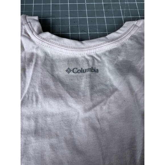 Columbia Women's Daisy Days Graphic Tank Top Sz S Orange & Cream Activewear - Picture 7 of 7